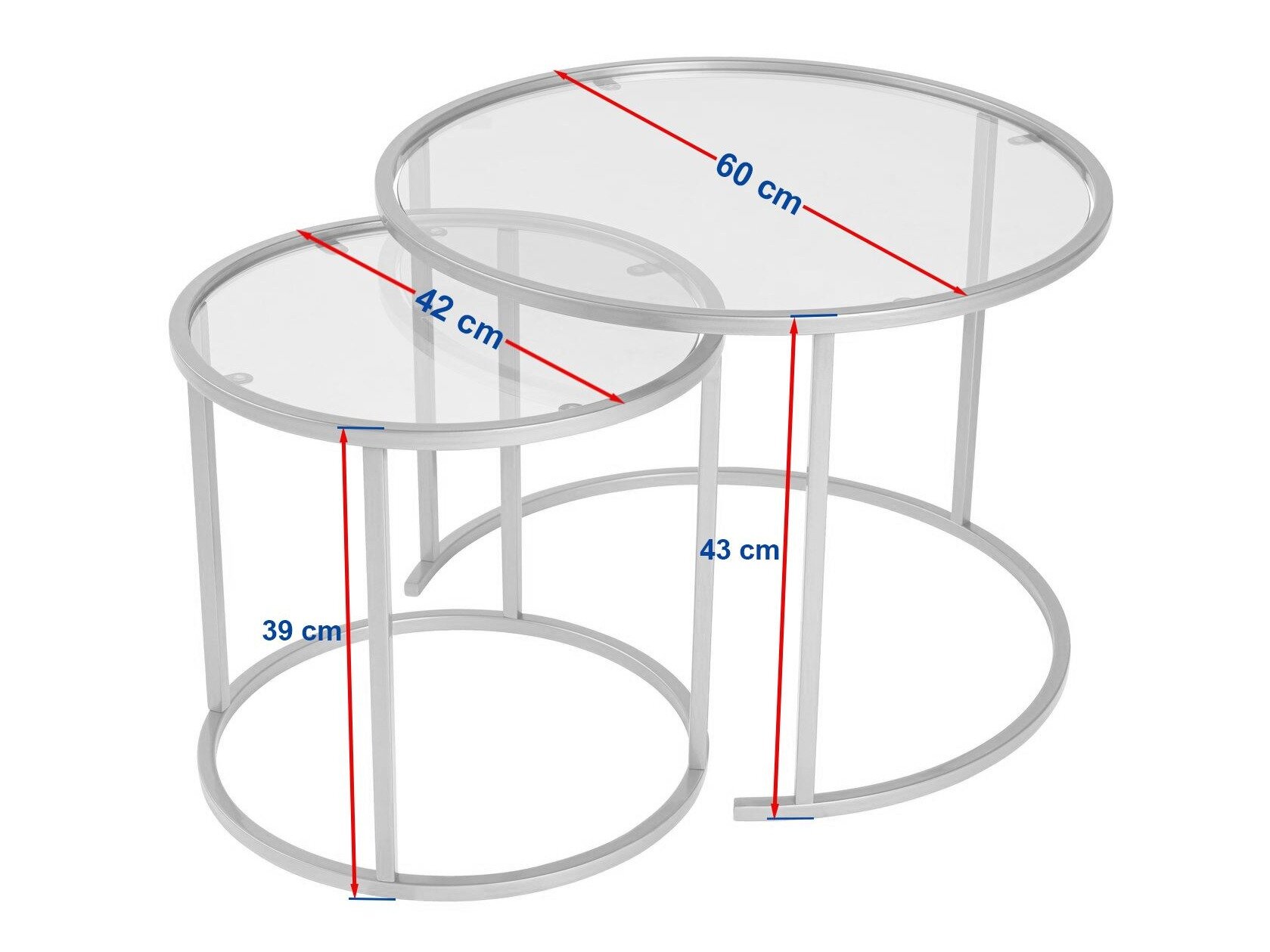 Set de măsuțe de cafea Novato 123 (Negru)