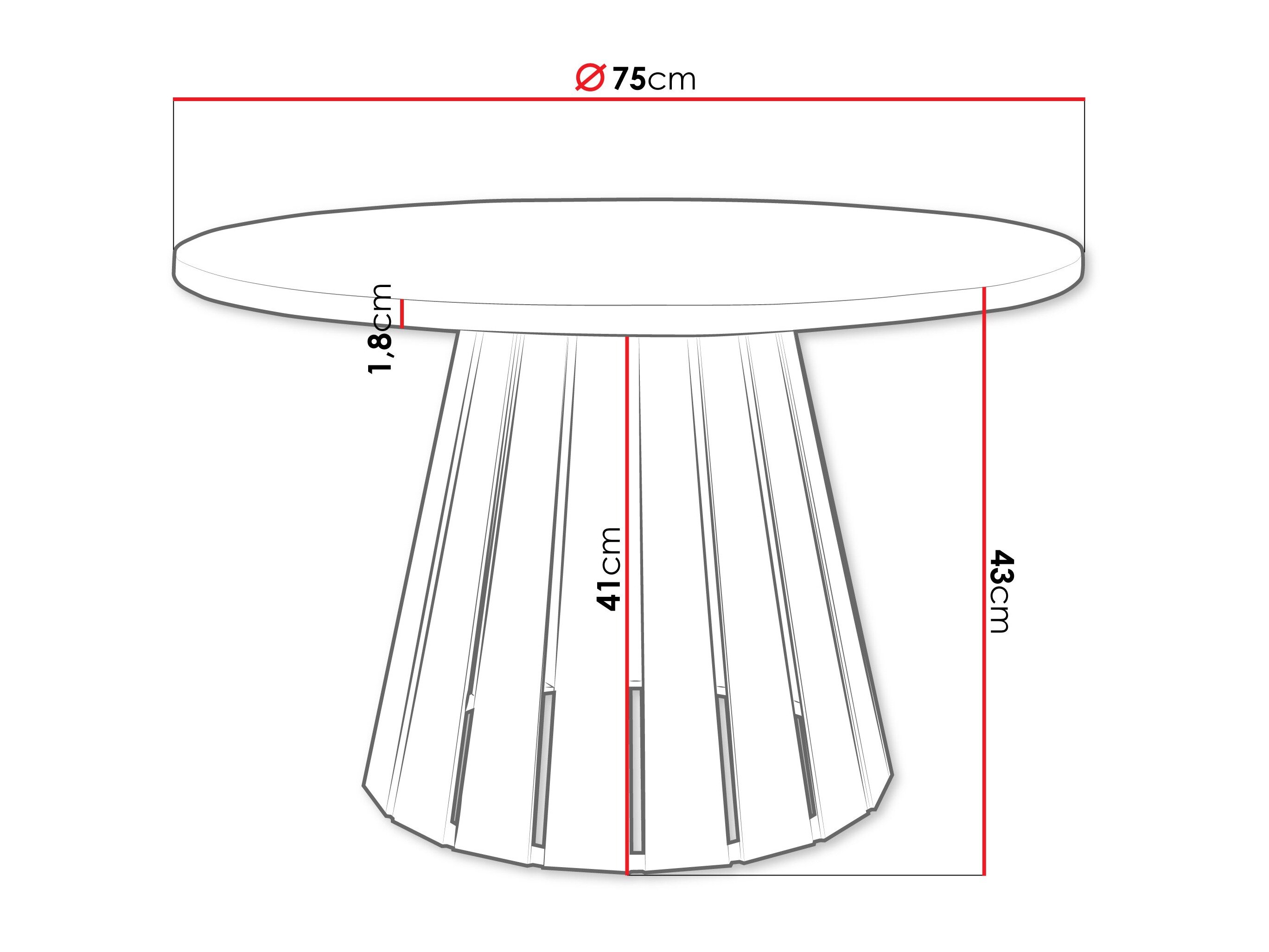 Sofabord Oswego 134 (Kashmir + Hvid)