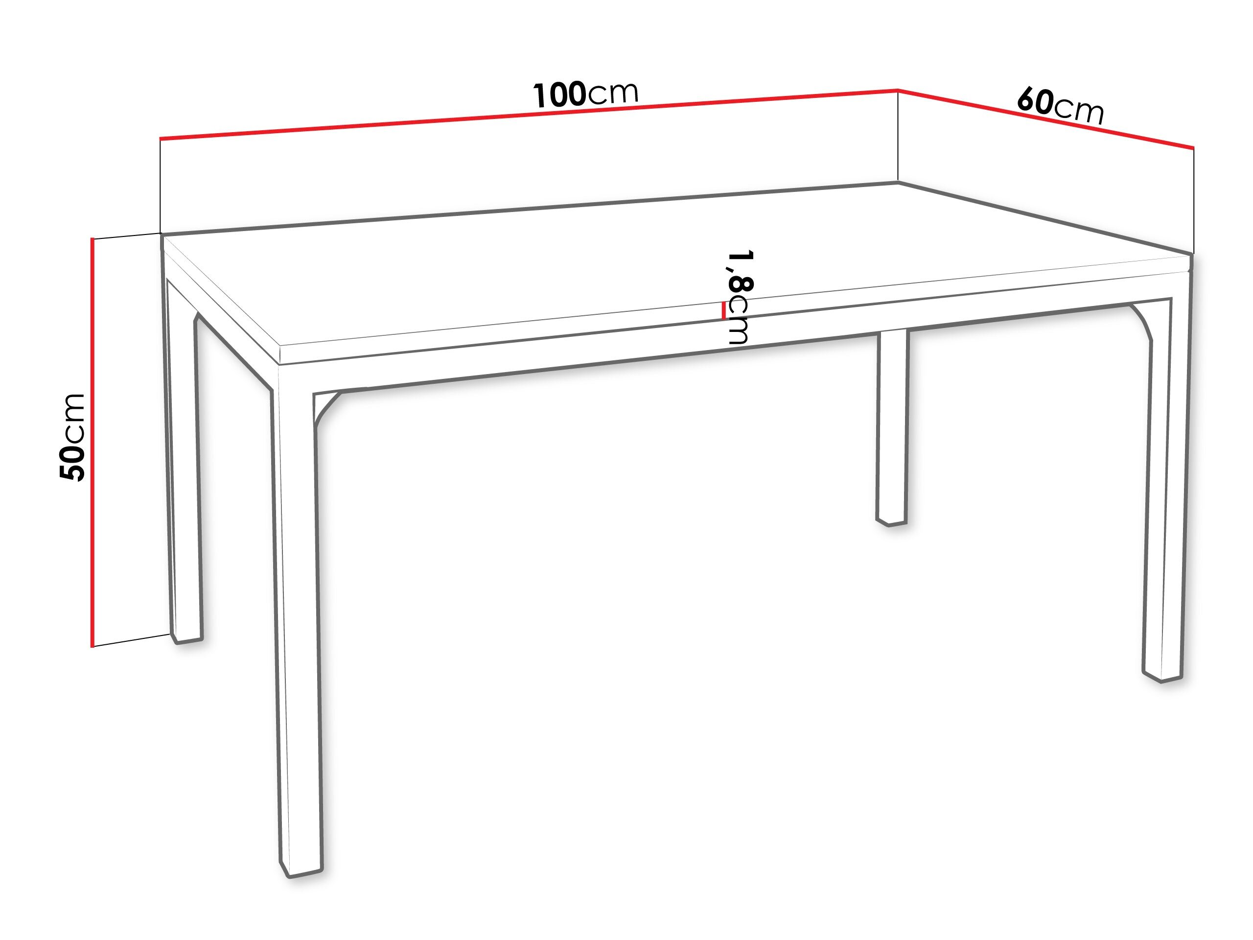 Sofabord Oswego 138 (Craft gylden eg + Sort)