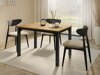 Tafel Oswego 135 (Ambachtelijke gouden eik + Zwart)