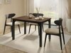Tafel Oswego 135 (Notenhout + Zwart)