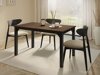 Tafel Oswego 136 (Notenhout + Zwart)