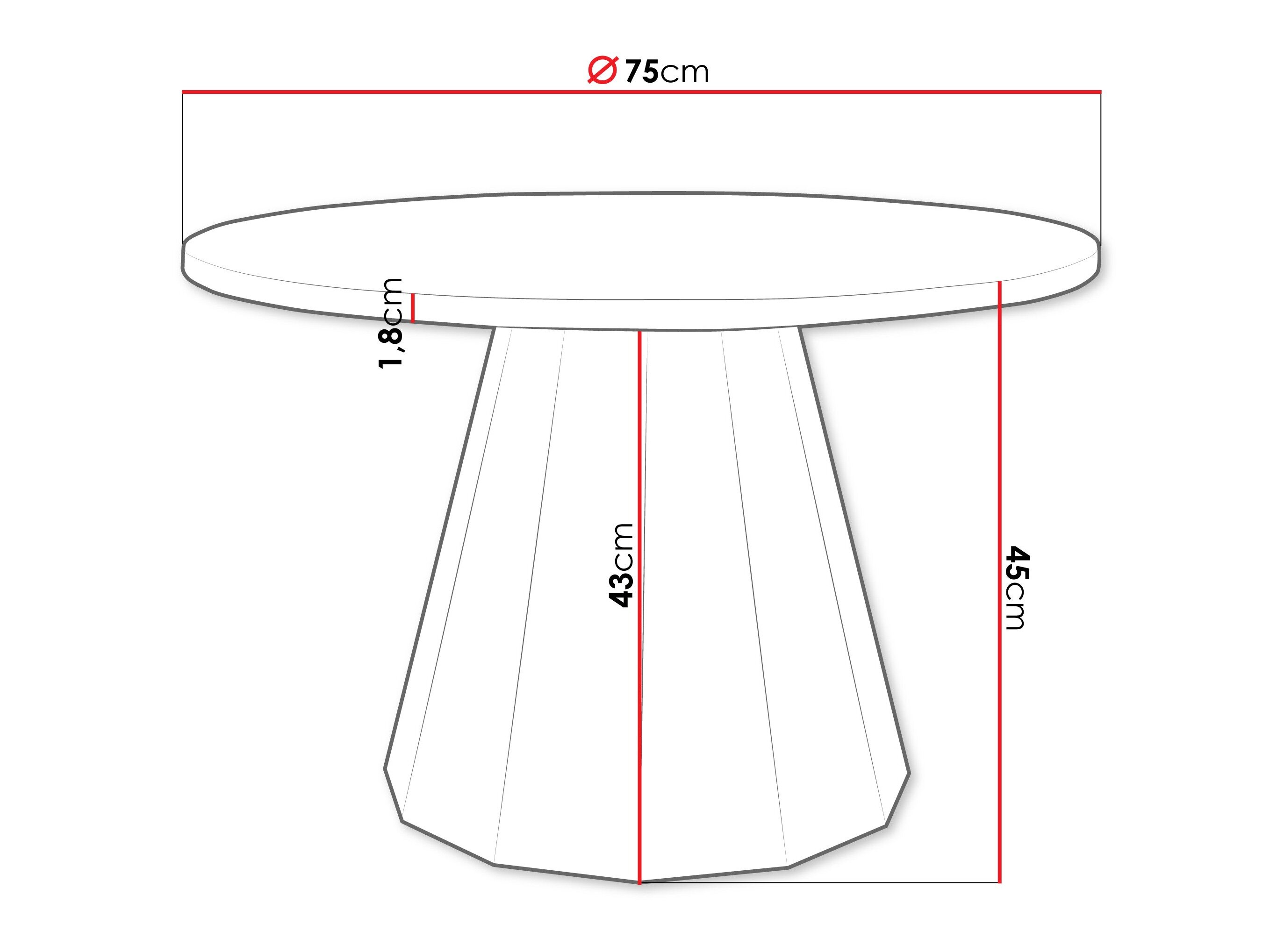 Salontafel Oswego 139 (Zwart + Wit)