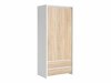 Kledingkast Nolroma 117 (Wit + Sonoma eik)