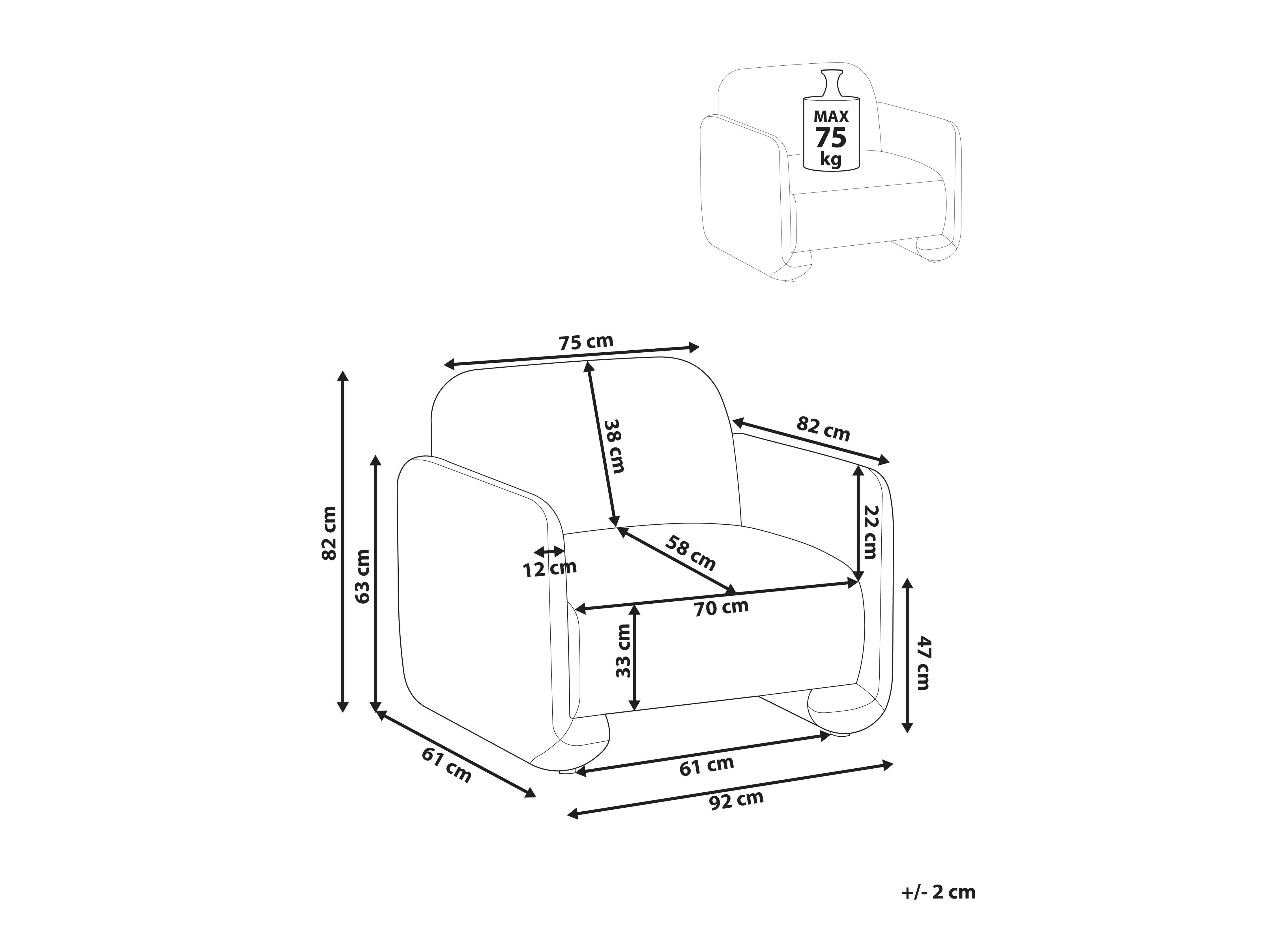 Fotelj Berwyn 2701 (Bela)