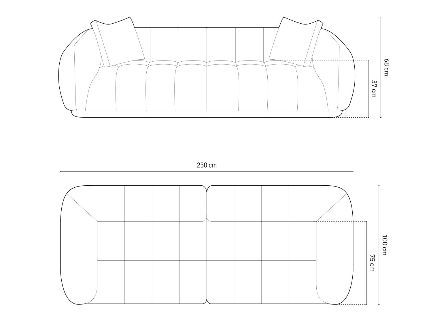 Sofa Beckley 176 (Heritage Orange)