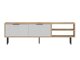 TV-állvány Kailua 2555 (Fehér + Tölgy)