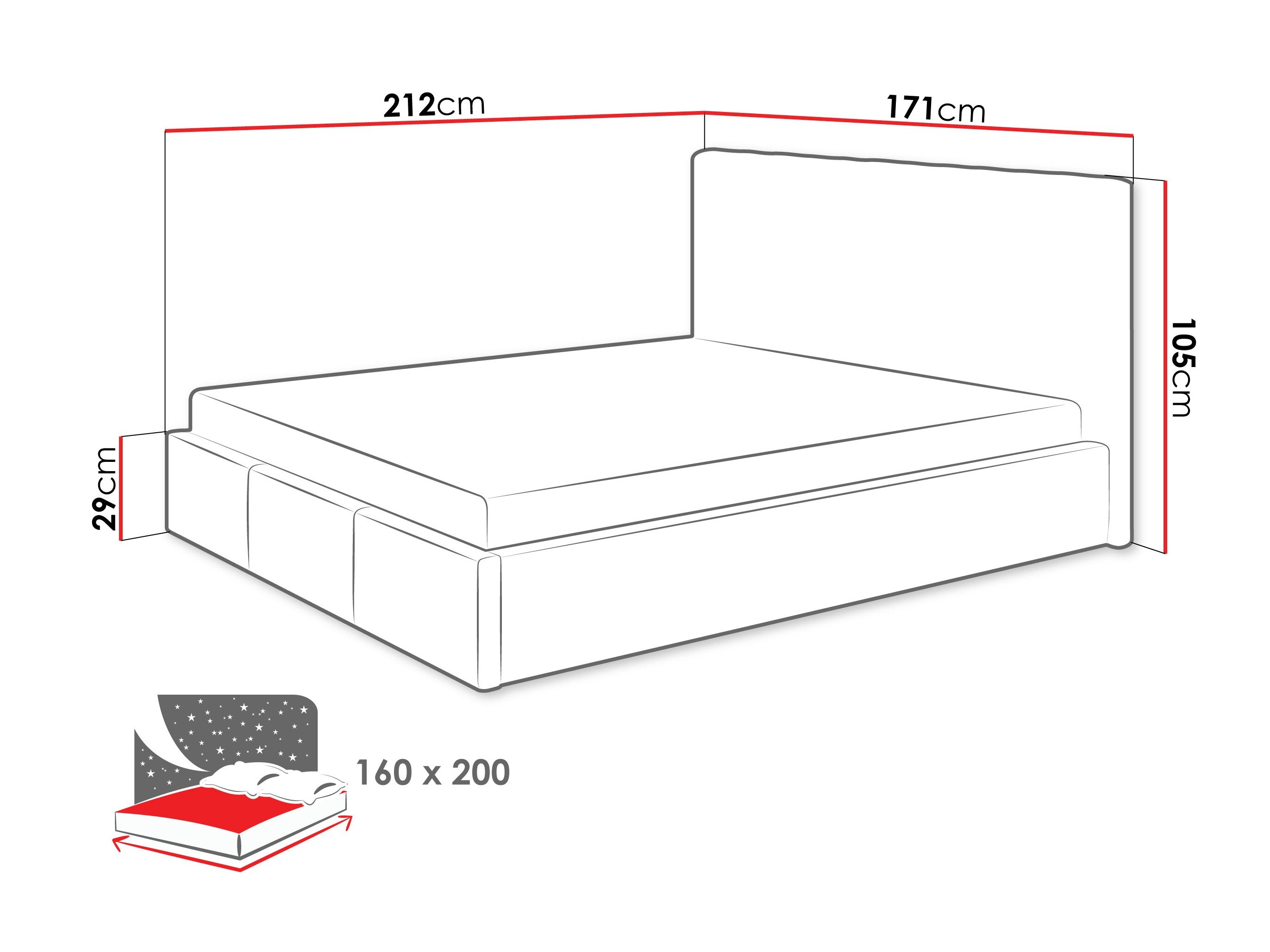 Bed ComfiDream Fenara II (Fresh 11)