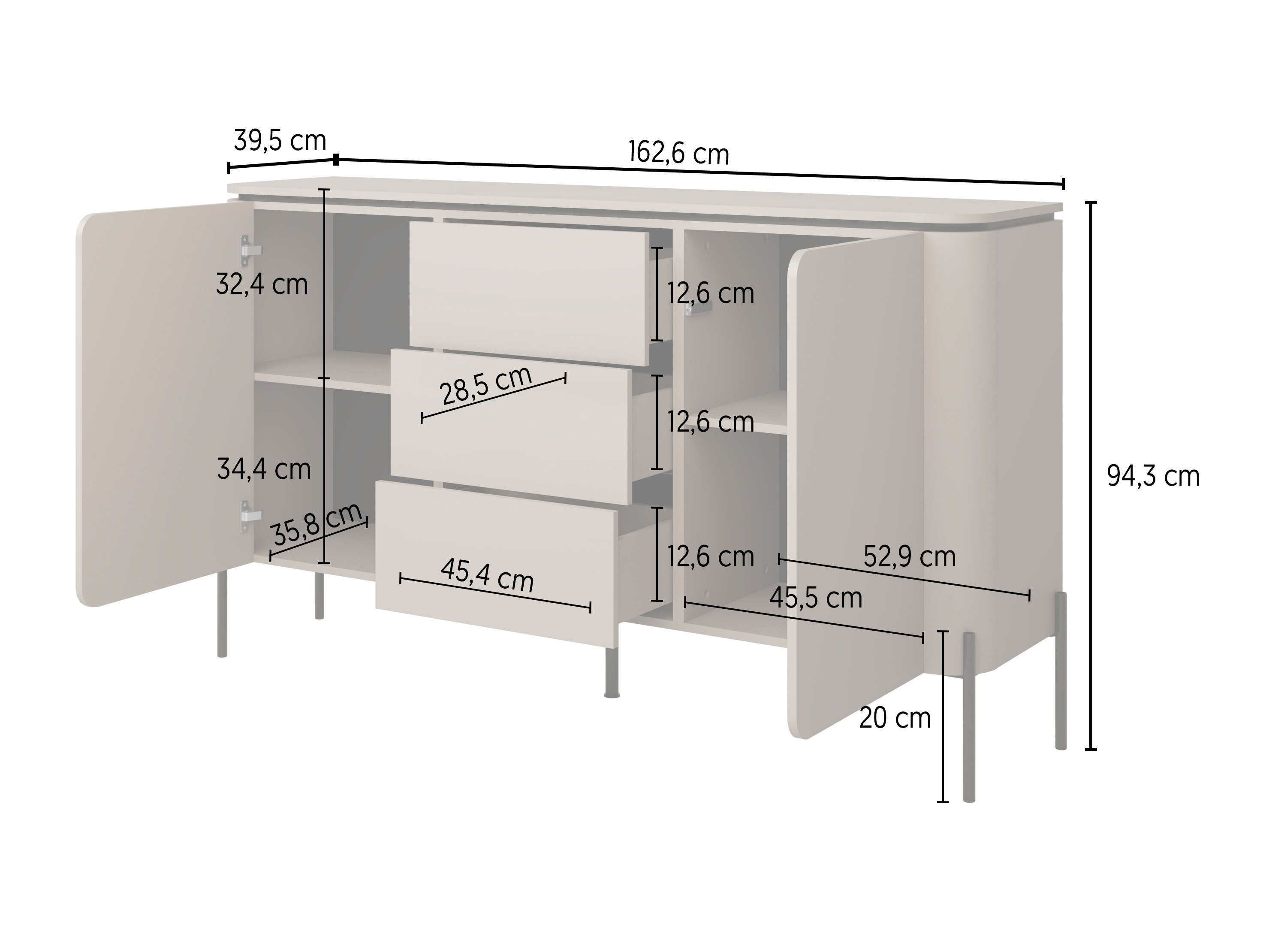 Stuemøbelsæt Mirbeno 104