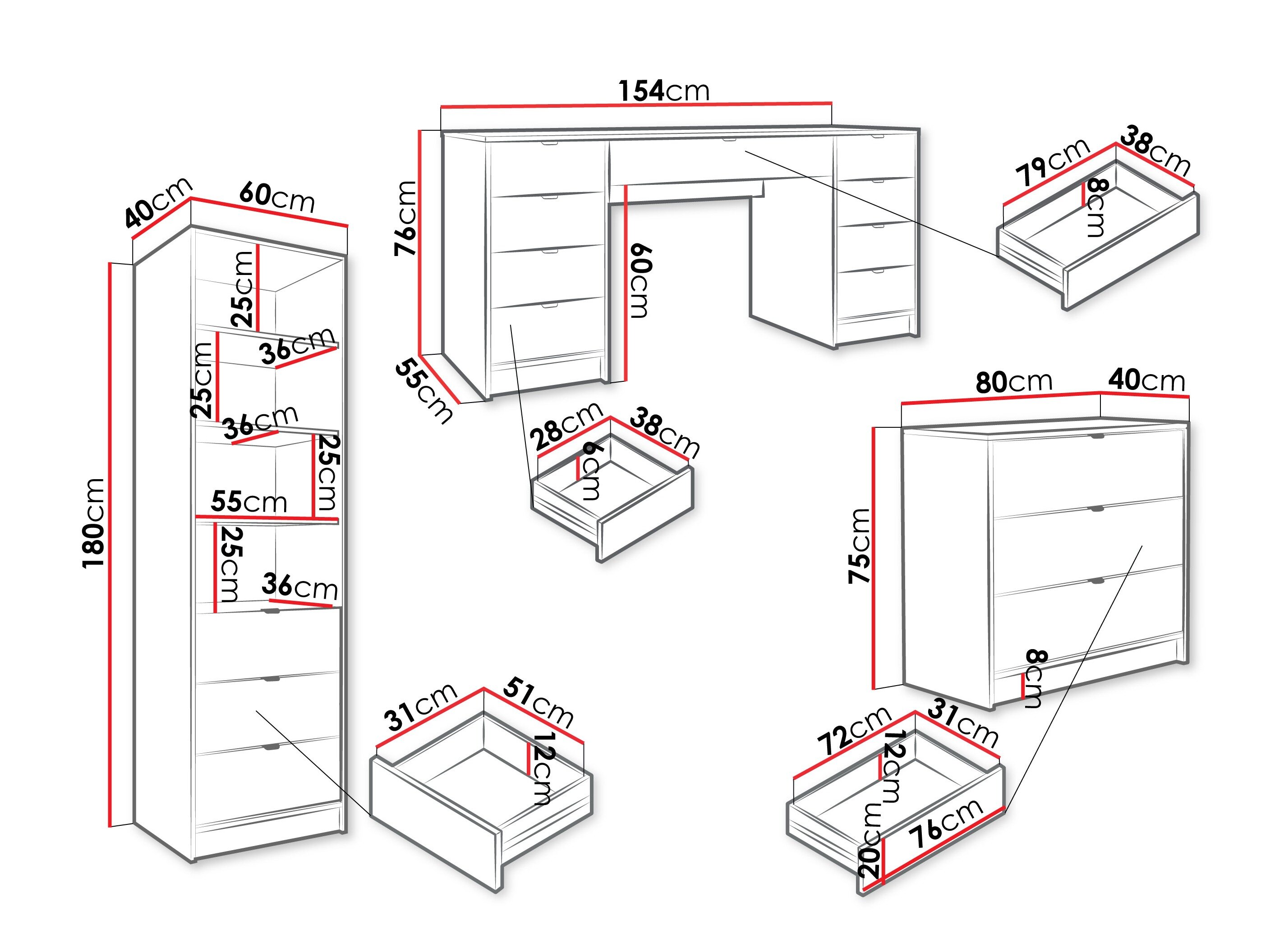 Hjemmekontorsæt Comfivo Larmire 121 (Beige)