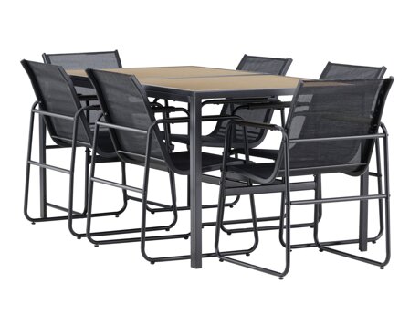 Tafel en stoelen set Dallas 4857