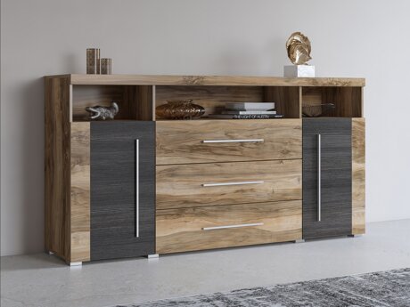 Kommode Sorciro 100 (Nød + Mørk eg)