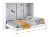 Muurbed Concept Pro Lenart IV (Wit + Glanzend wit)