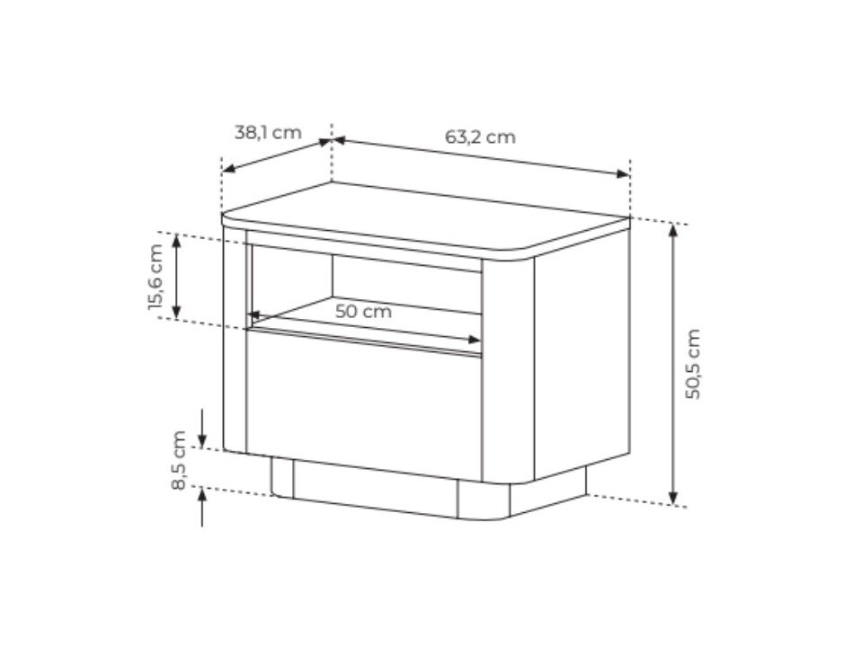 Sengebord Sevdori 105