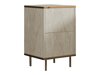 Нощно шкафче Kailua 2575 (Светъл Travertine + Златно)