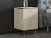 Нощно шкафче Kailua 2575 (Светъл Travertine + Златно)