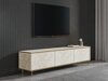 TV-állvány Kailua 2573 (Világos Travertine + Aranysárga)