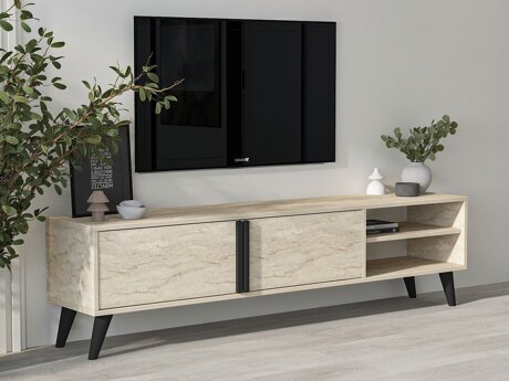 TV-állvány Kailua 2576 (Világos Travertine)