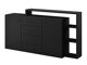 Comodă Lutiva 106 (Negru mat)