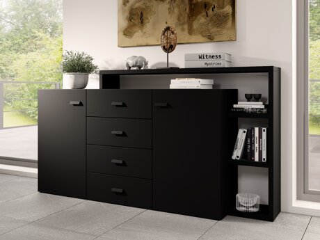 Kommode Lutiva 106 (Mat sort)