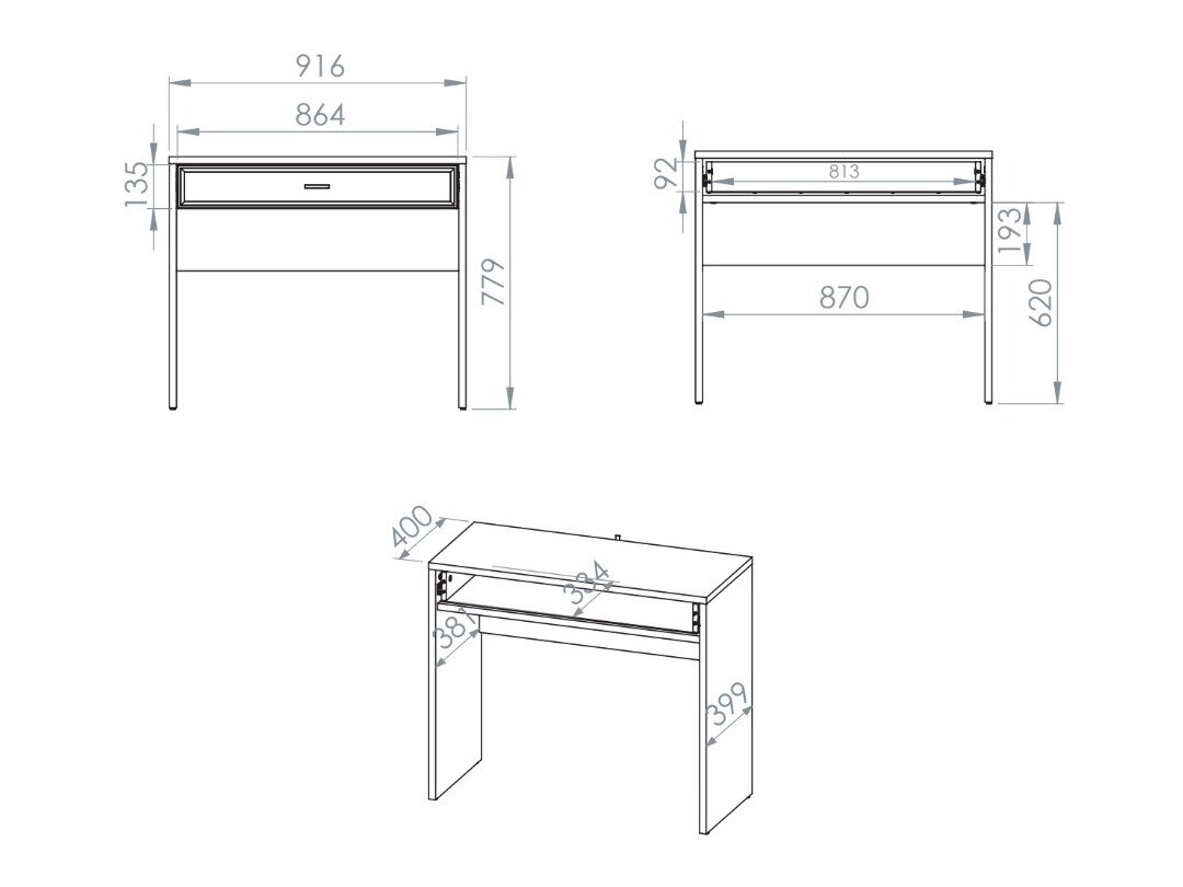 Sminkebord Avibale 105