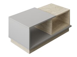 Dohányzóasztal Kailua 2582 (Szürke + Világos Travertine)