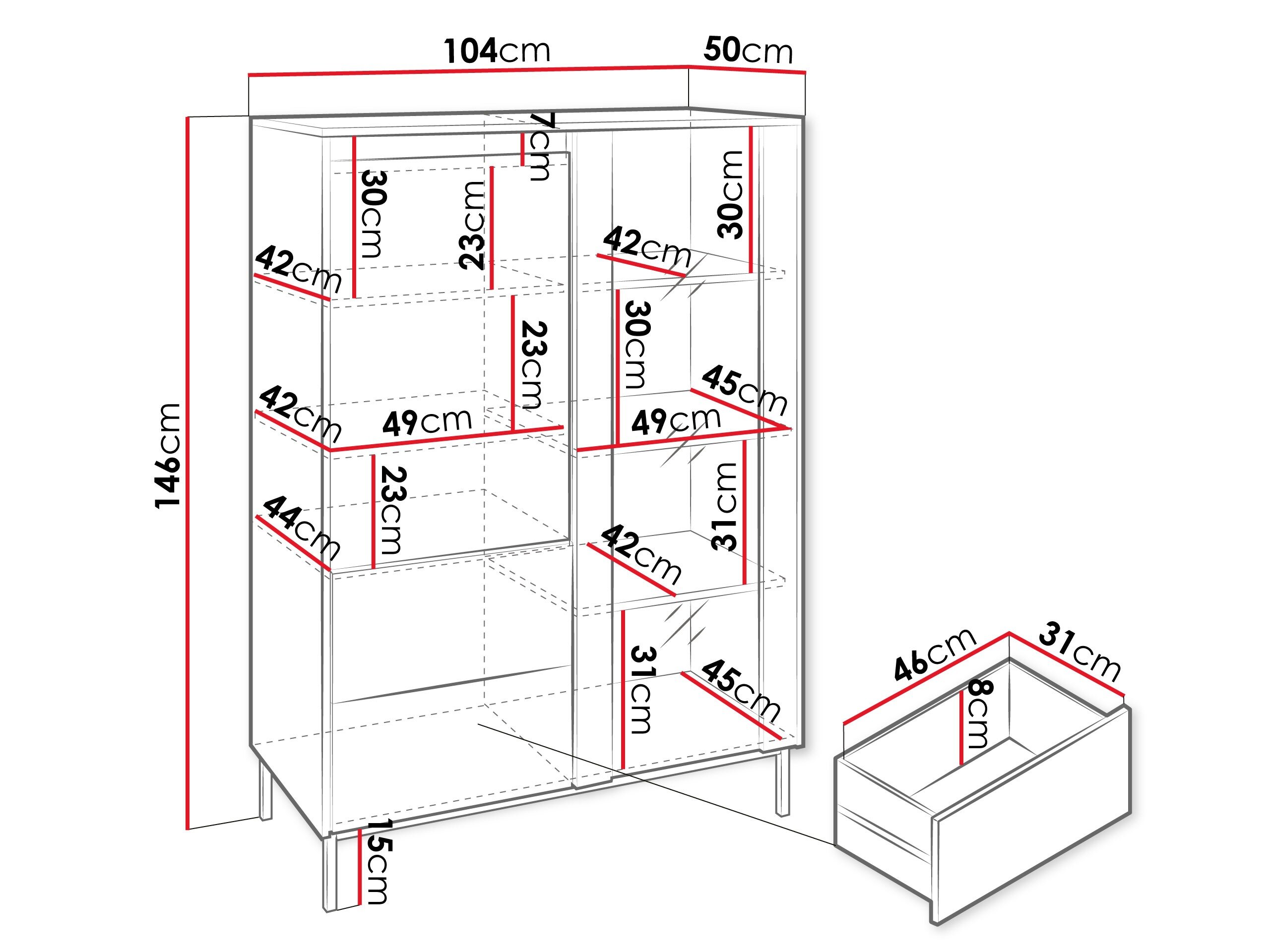 Reol Comfivo Delruva (Hvid)