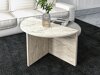 Set de măsuțe de cafea Kailua 2581 (Gri + Deschis Travertine)