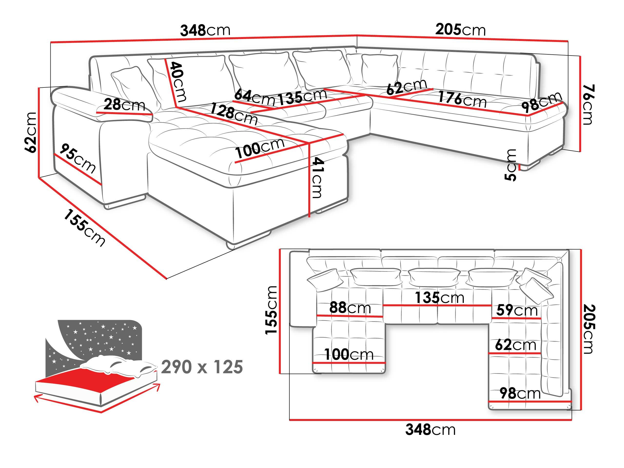 Hjørnesofa Comfivo Gemma (Højre)