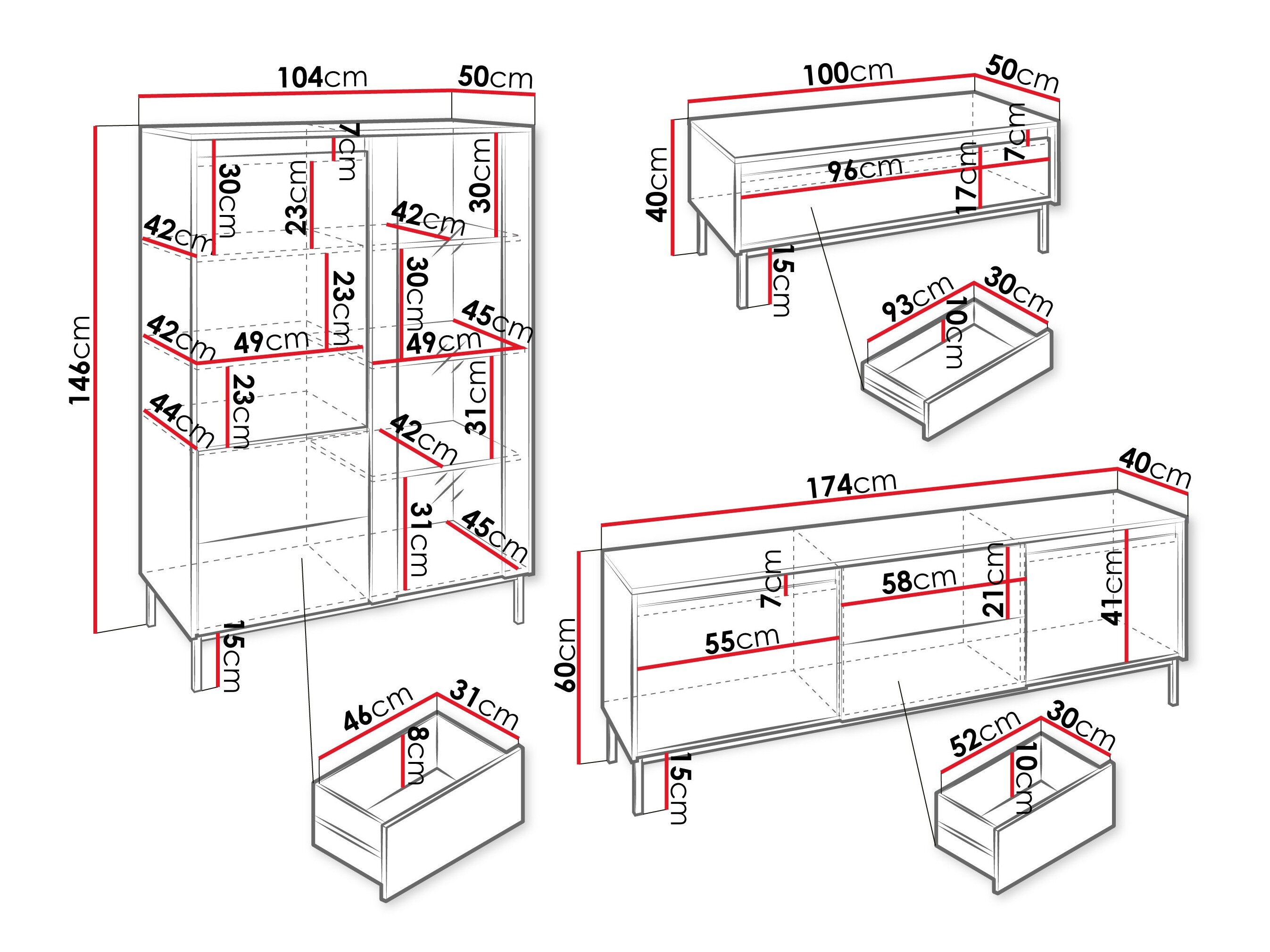 Stuemøbelsæt Comfivo Delruva V (Kashmir)