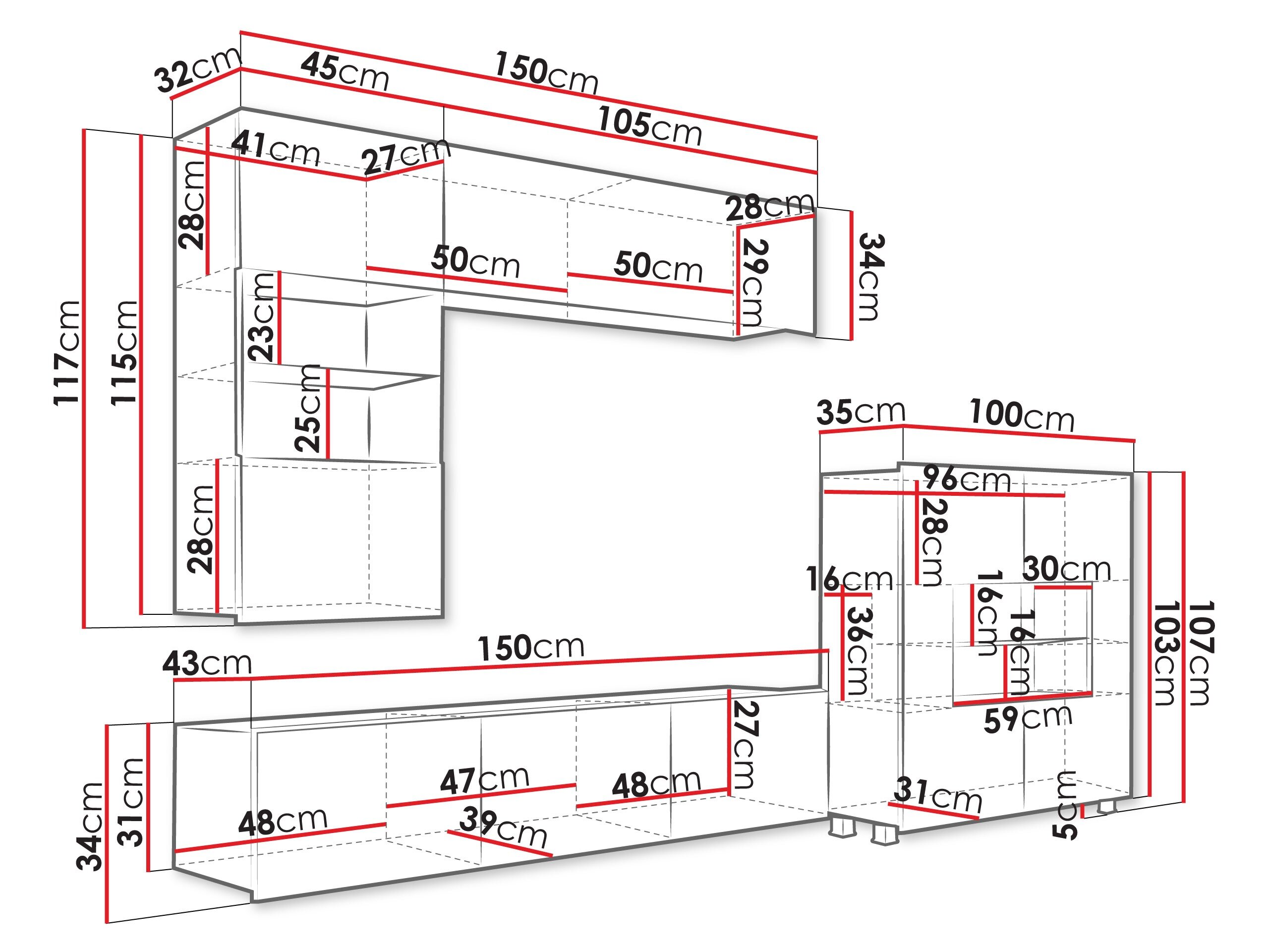 Stuemøbelsæt Remus III (Kashmir)
