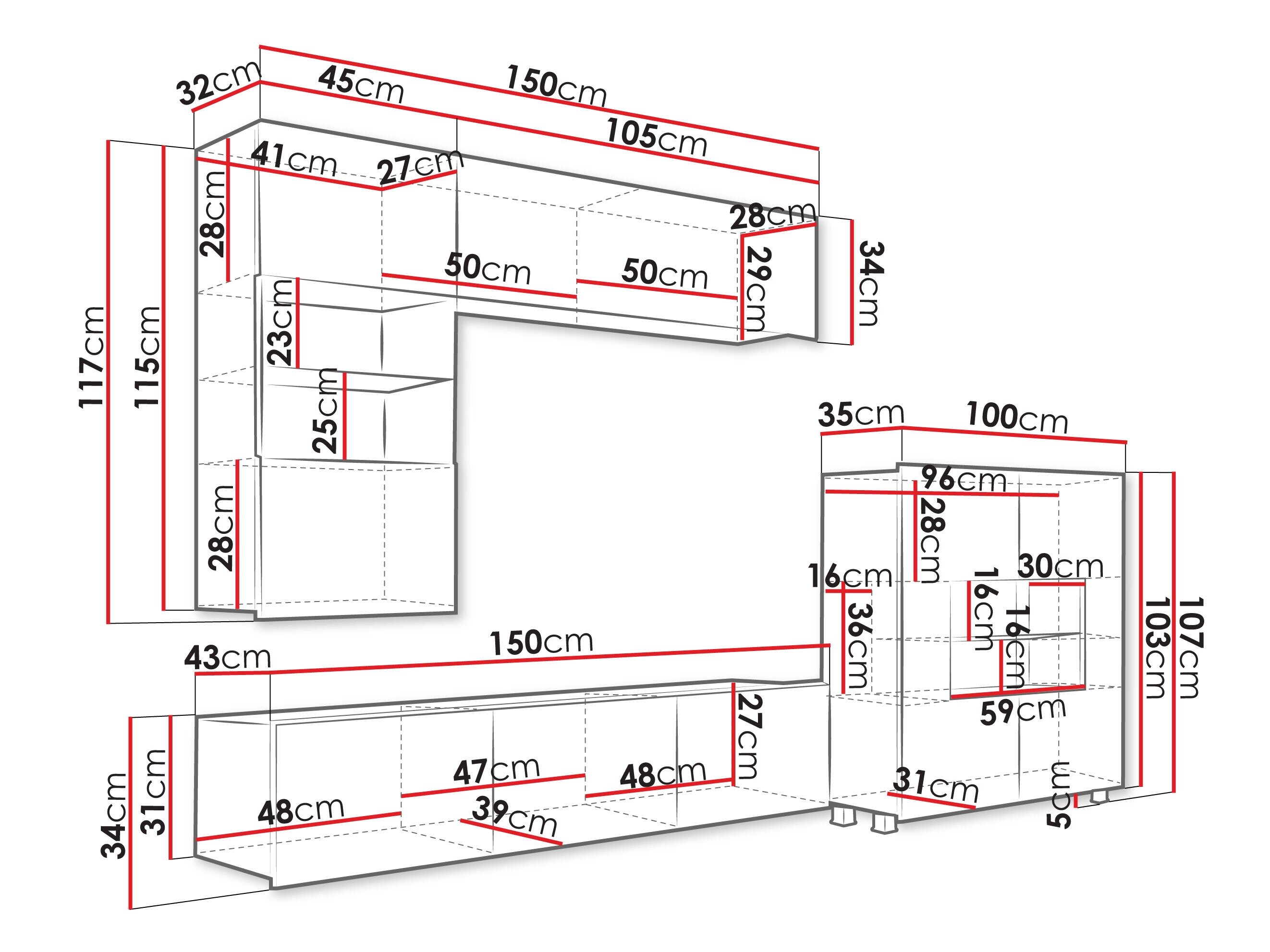 Stuemøbelsæt Tivdalu 107 (Kashmir)