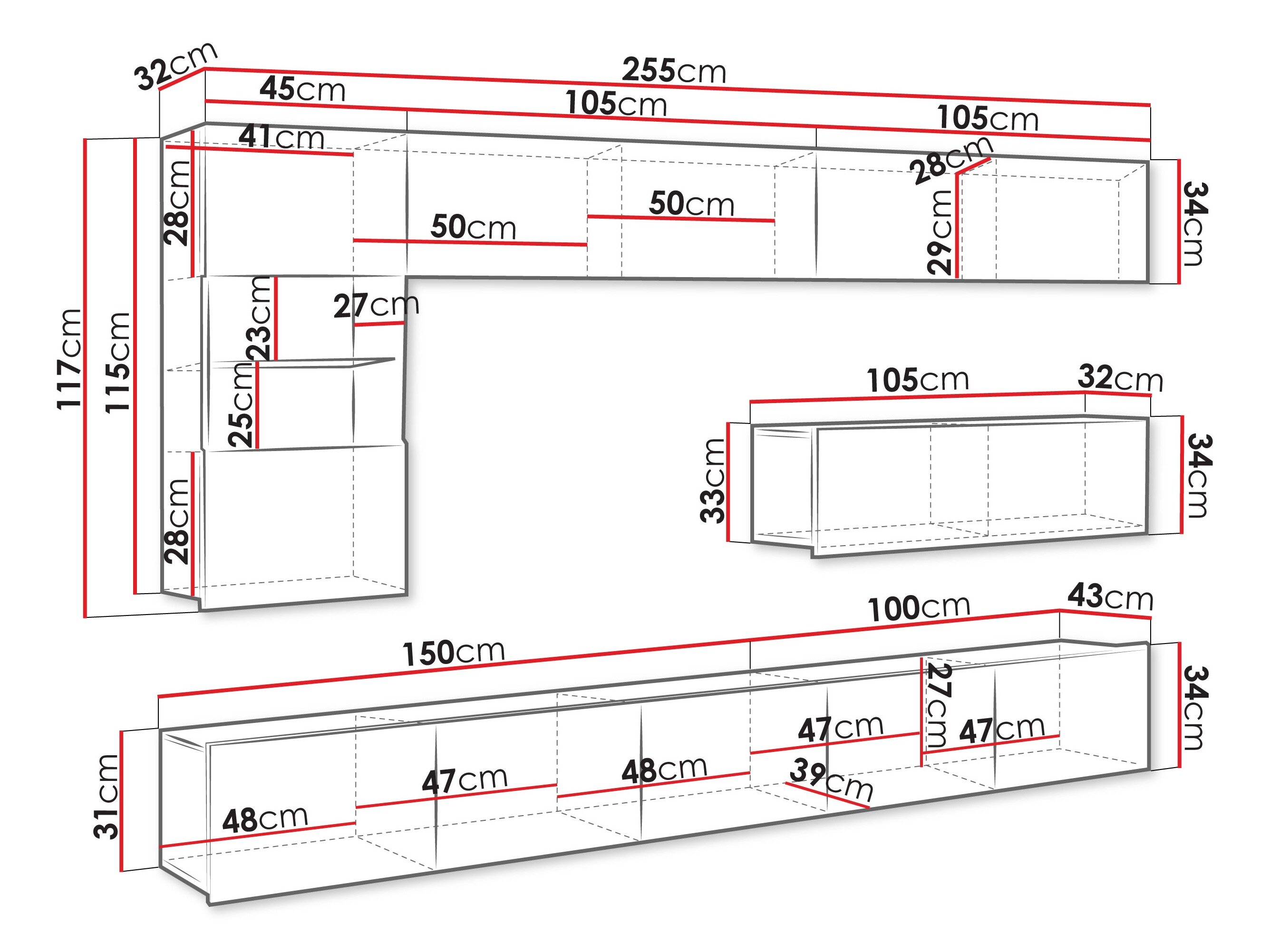Stuemøbelsæt Remus IV (Kashmir)