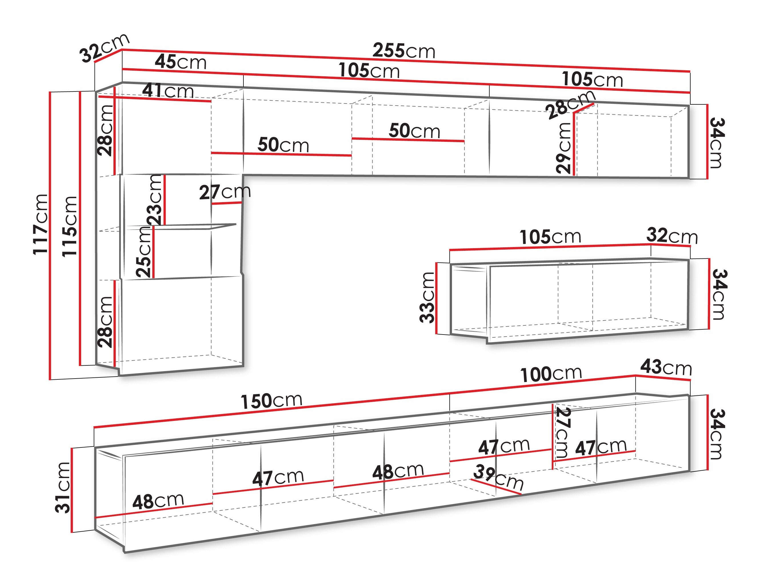 Stuemøbelsæt Remus IV (Kashmir)