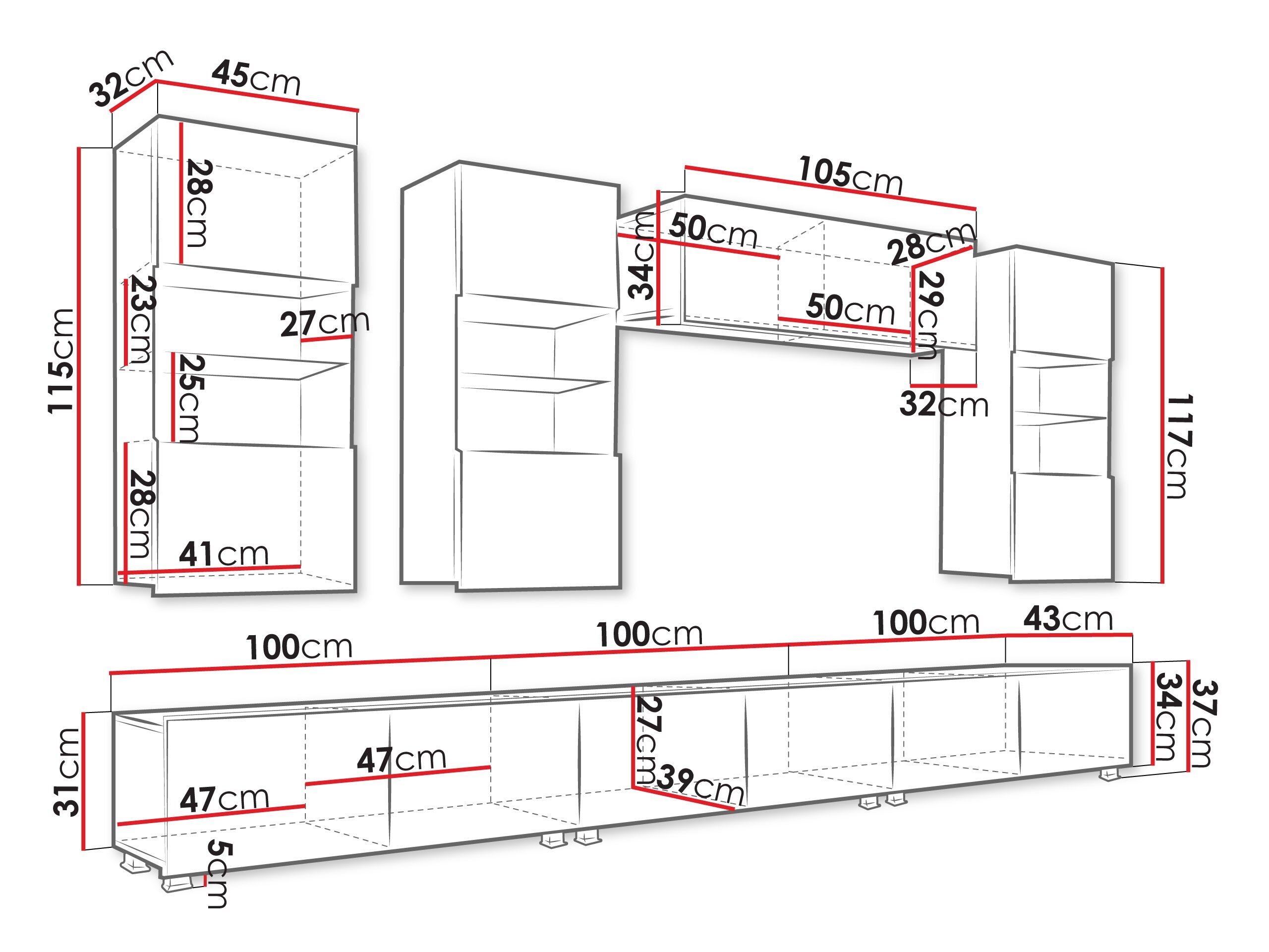 Stuemøbelsæt Remus XI (Kashmir)
