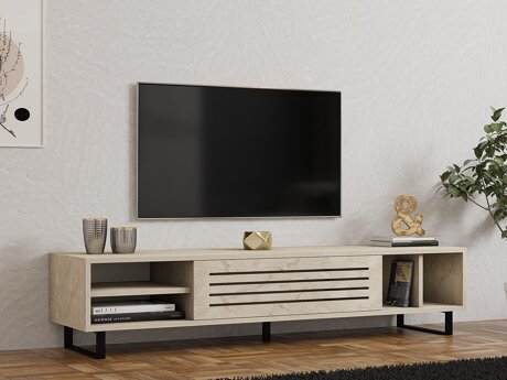 TV-állvány Kailua 629 (Könnyű travertin)
