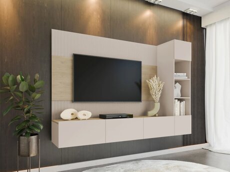 Woonkamerset Comfivo Salix II (Beige + Cremona eiken)
