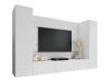 Woonkamerset Comfivo Salix V (Wit + Wit marmer)
