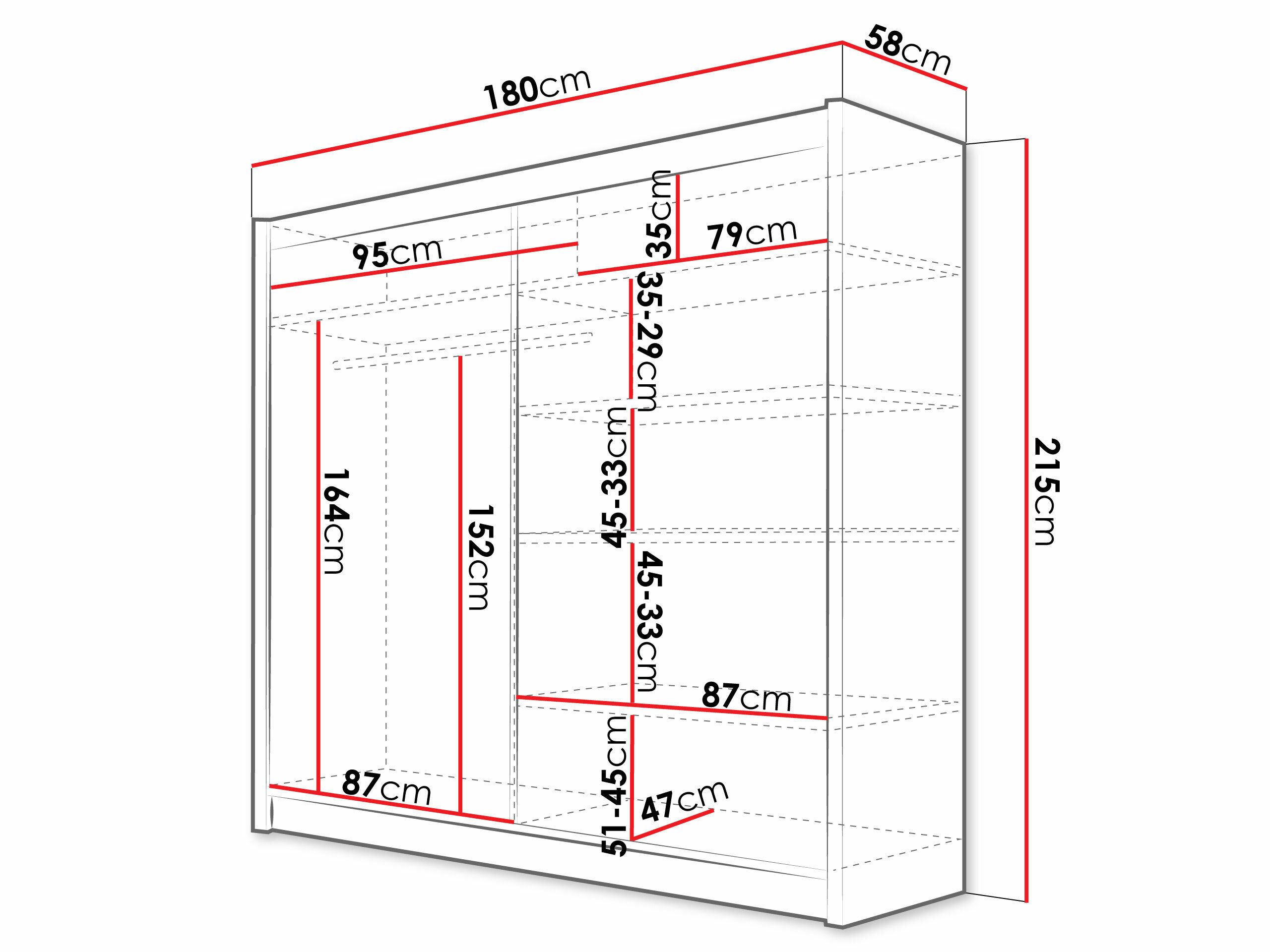 Garderobeskab Closico 126 (Sonoma eg)