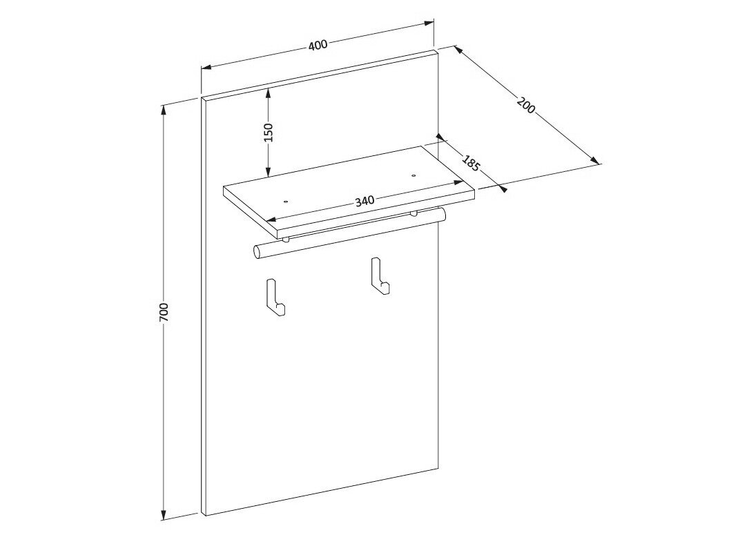 Knagerække Alfere 114 (Congo)