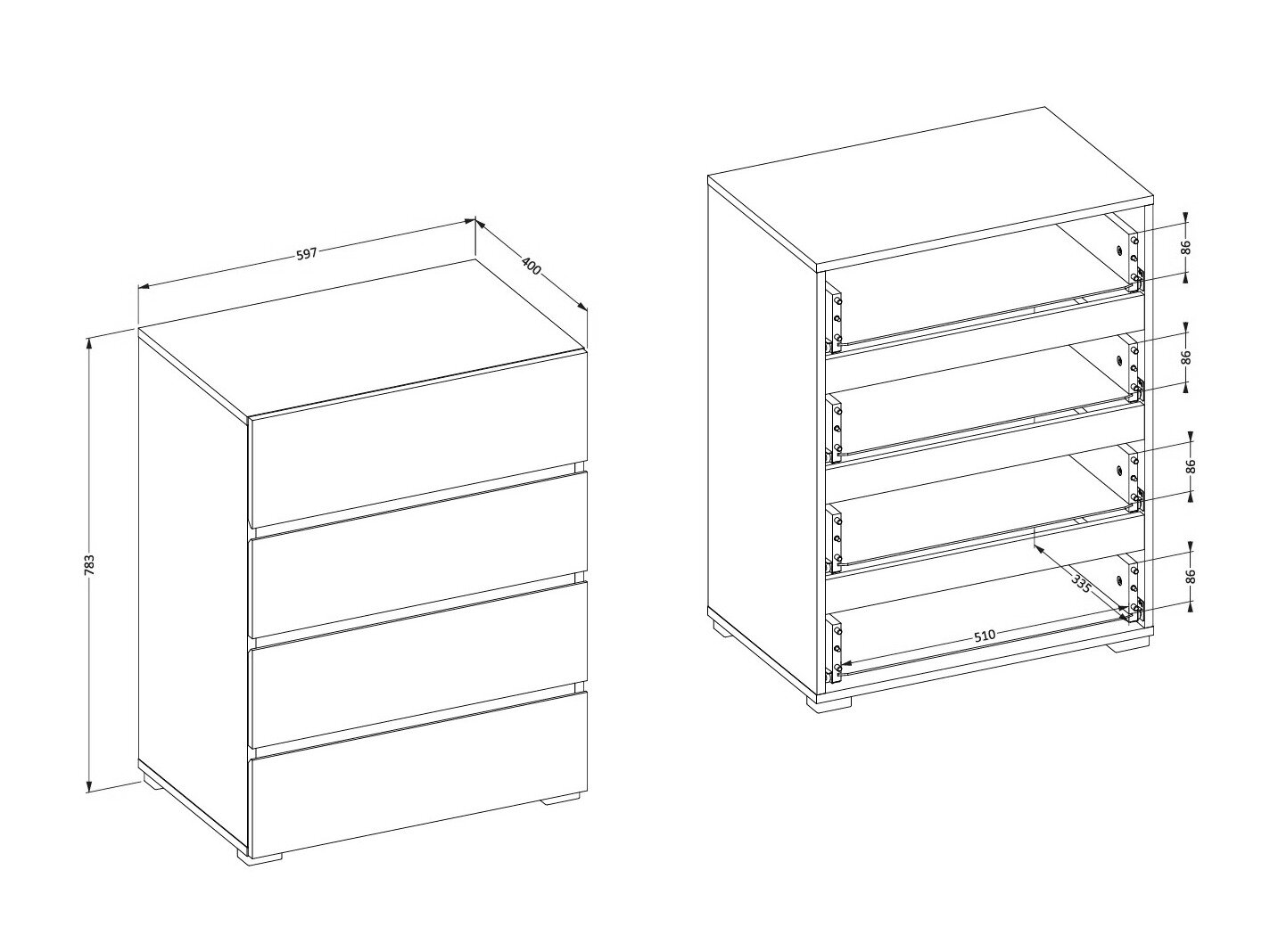 Kommode Alfere 111 (Grøn)