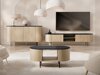Dressoir Comfivo Livtena (Zwart marmer + Zwart)