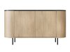Dressoir Comfivo Livtena (Zwart marmer + Zwart)