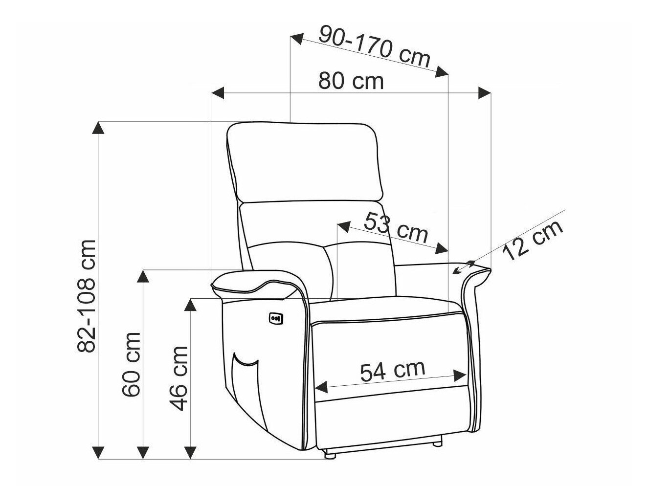 Hvilestol Houston 1979 (Grå)