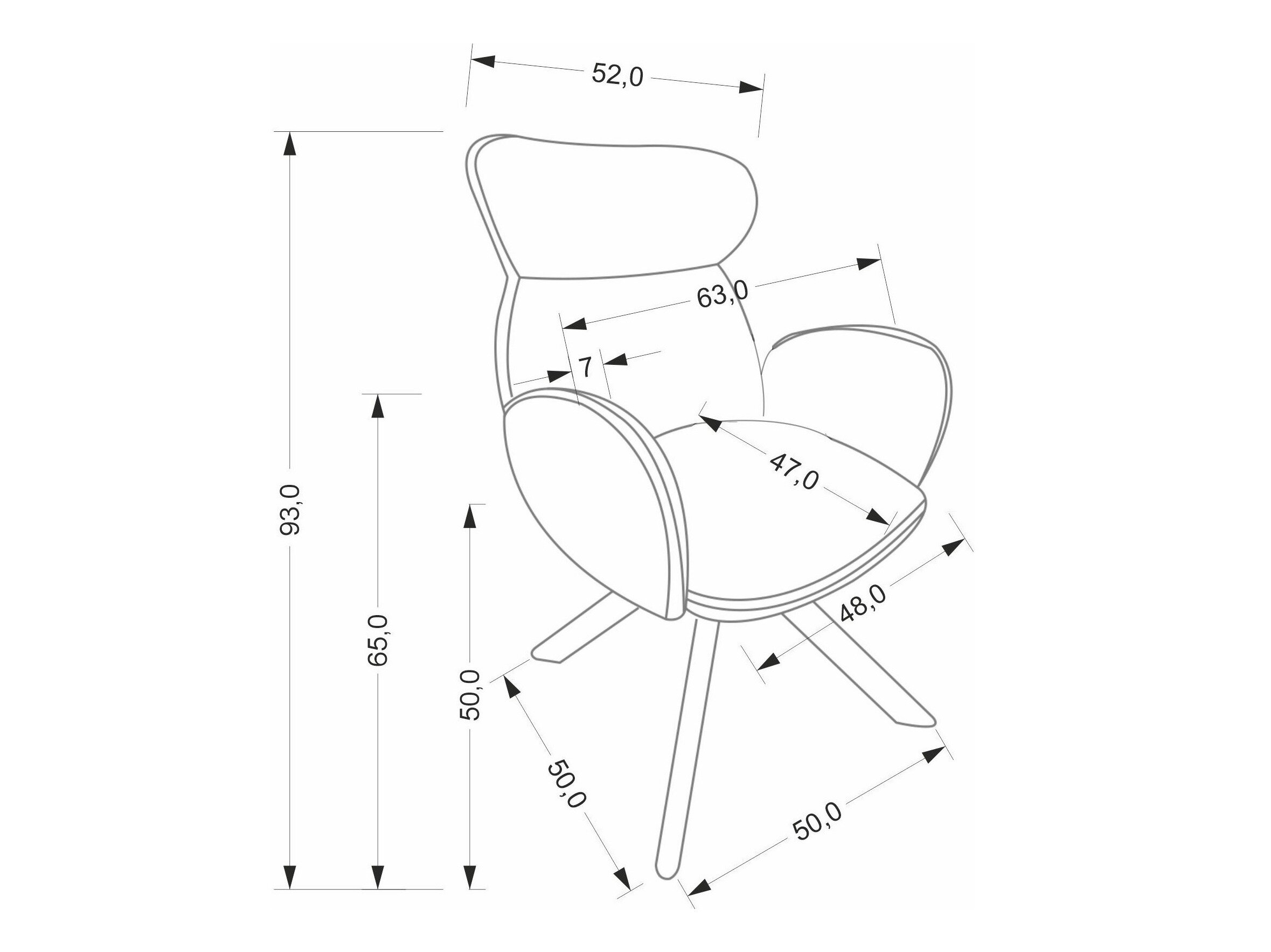 Stol Houston 2041 (Beige + Valnød)