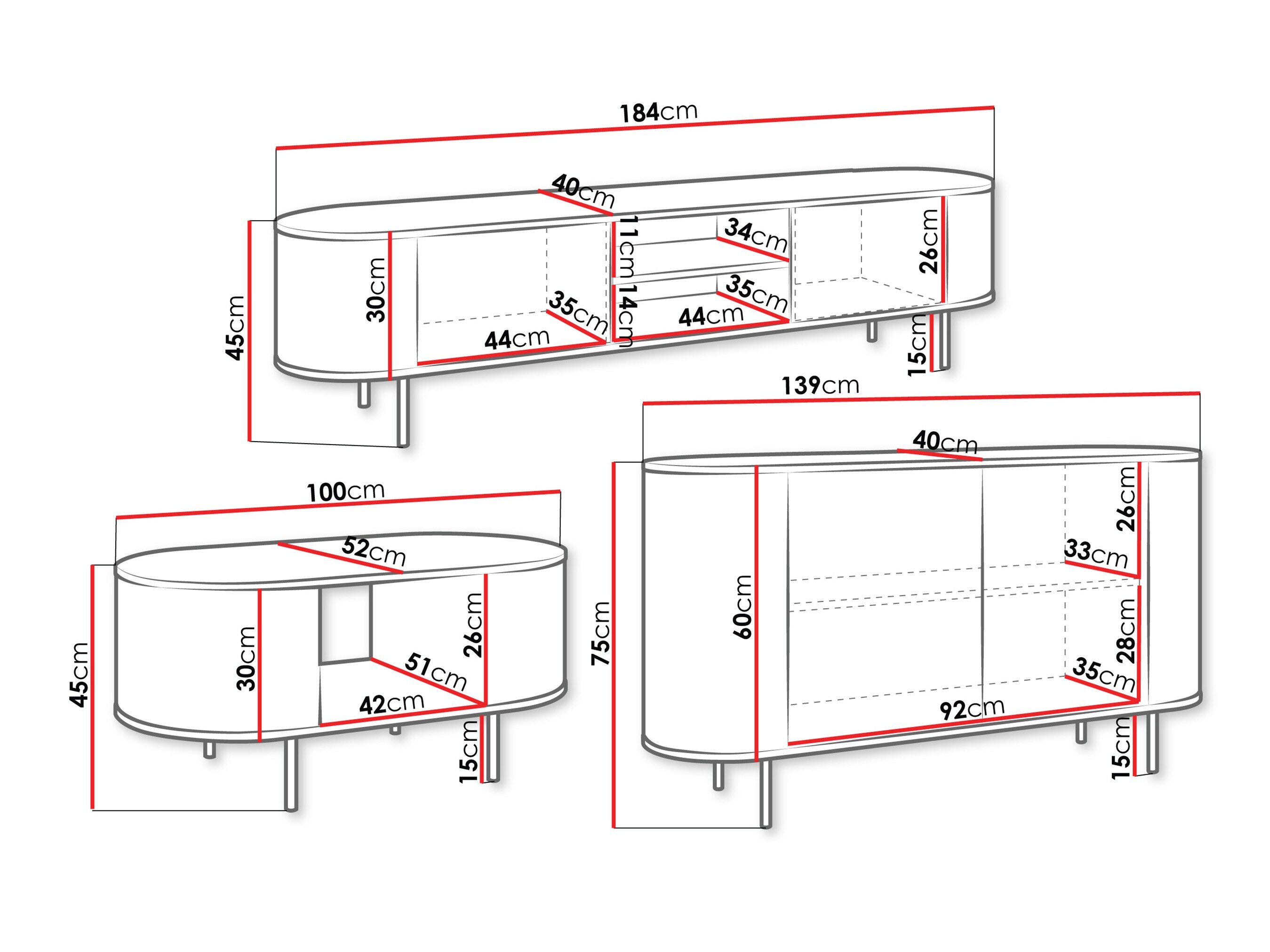 Stuemøbelsæt Comfivo Livtena (Hvid marmor + Gylden)