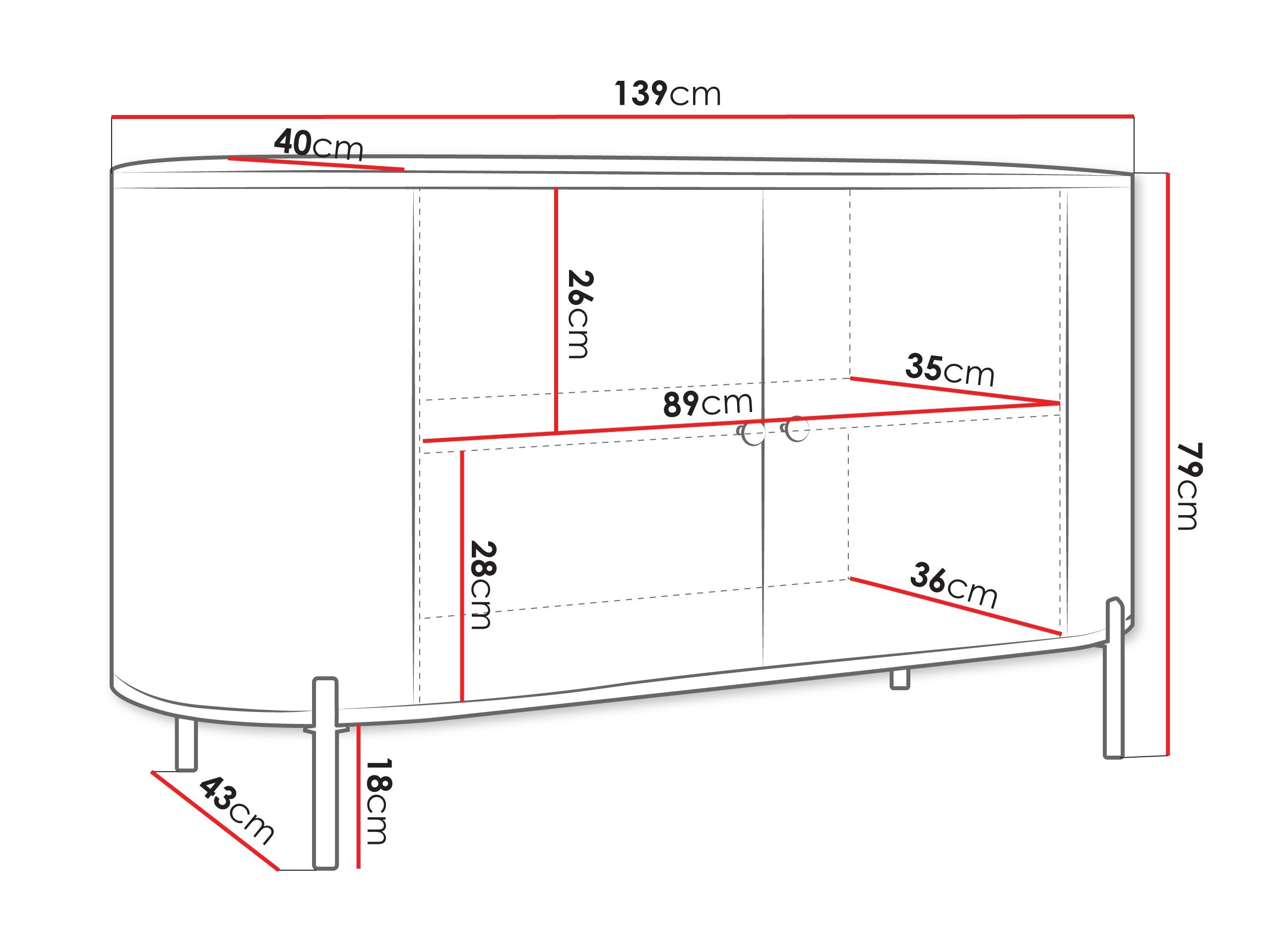 Dressoir Comfivo Mirsoni