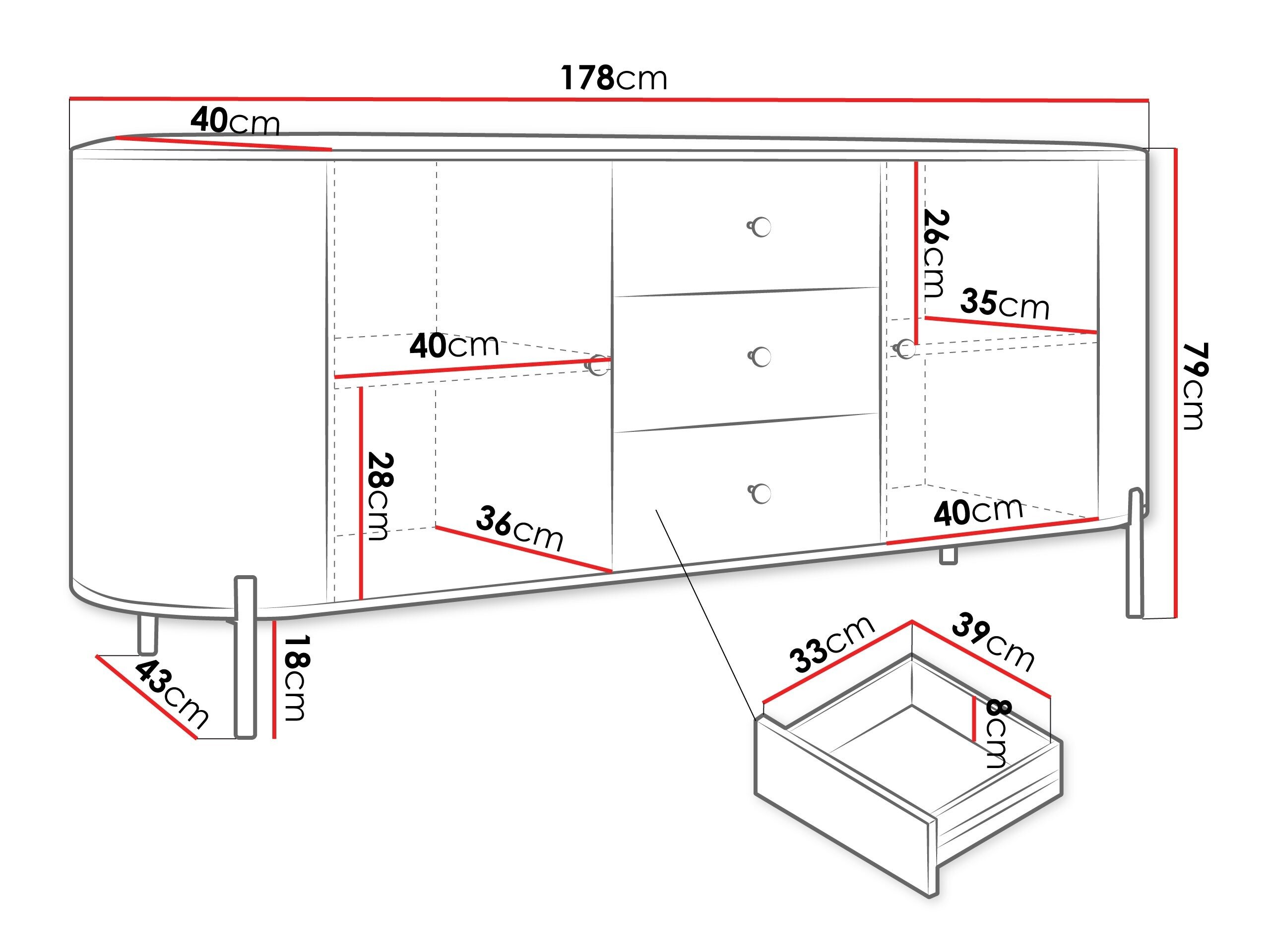 Kommode Comfivo Mirsoni