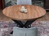 Tafel Houston 1495 (Notenhout + Zwart)