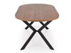 Tafel Houston 1495 (Notenhout + Zwart)